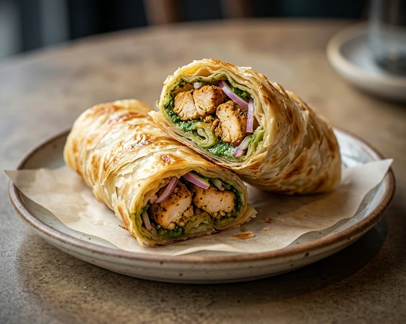 Chicken paratha roll from Cafe Gulzar, Edmonton